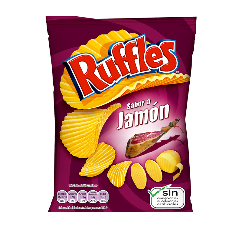 Patatas Ruffles al Jamón